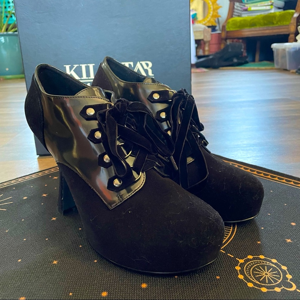 Killstar Bell Platform Heels sz 9 LIKE NEW